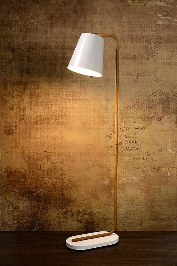 Lucide CONA - Floor lamp - 1xE27 - White - ambiance 3